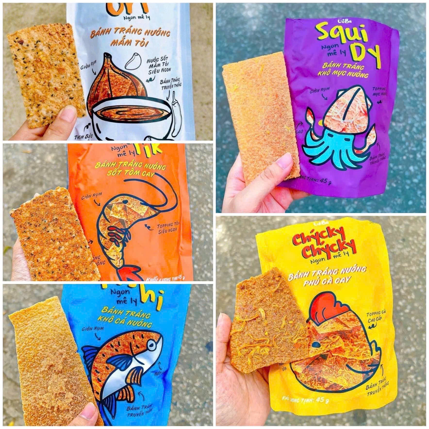 Bánh Tráng Nướng Vị Gà Cay